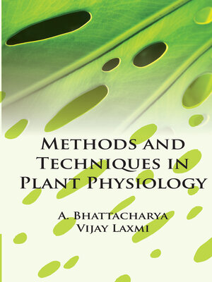 cover image of Methods and Techniques in Plant Physiology